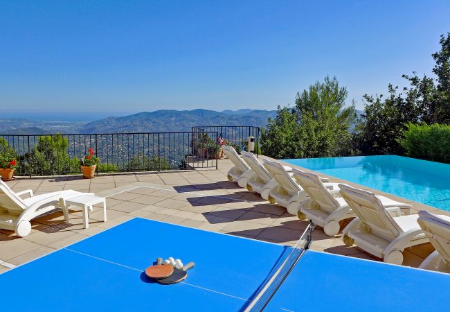 06LOUB Ferienhaus mit Pool, Tischtennisplatte, Klimaanlage, Fitness und Meerblick - Cabris - Côte d'Azur