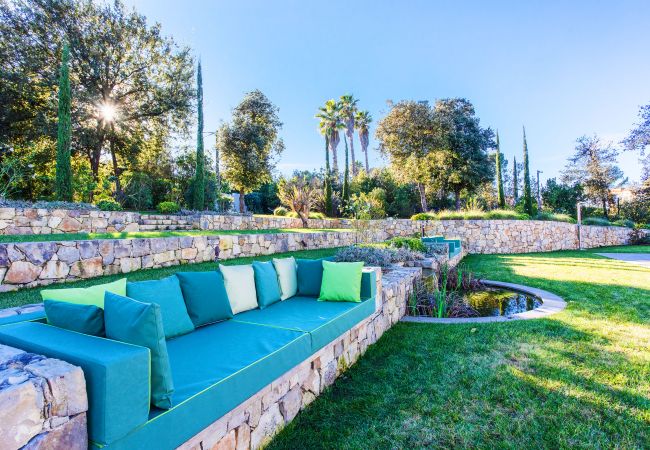 Relaxation area in the garden